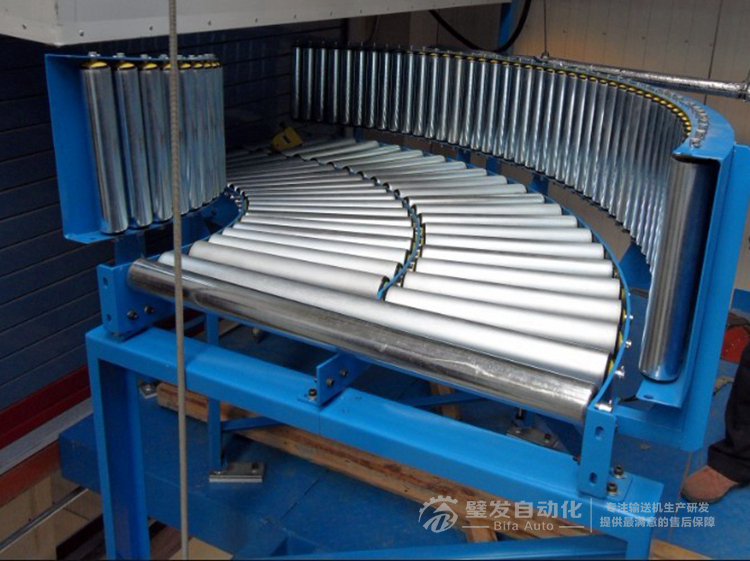 碳鋼滾筒轉彎輸送機